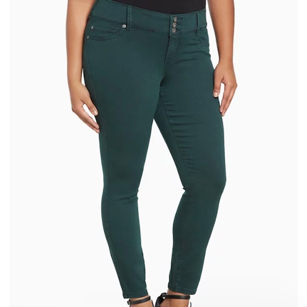 Torrid Hunter Green Skinny Jeggings
